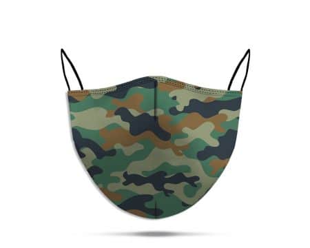 Imanor masque avec motif militaire sans plis (Pack x2)